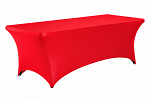Red 8FT Spandex fitted tablecloths
